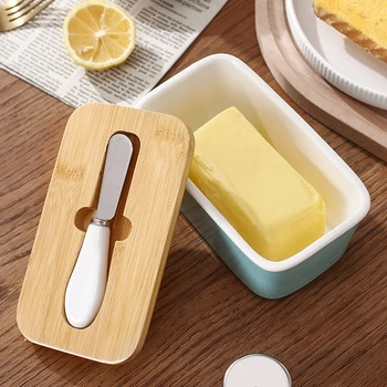 Коробка для хранения масла с ножом для нарезки сыра, чехол для хранения продуктов в доме Коробка для хранения масла с ножом для нарезки сыра, чехол для хранения продуктов в доме 0