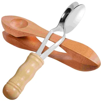 Музыкальная Ложка, инструмент для ручной перкуссии, Леденец на палочке, деревянные Традиционные Детские леденцы на палочке для детей