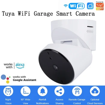 Tuya WIFI Камера Для Открывания Гаражных Ворот Умный Беспроводной Пульт Дистанционного Управления Датчик Ночного Видения Монитор Работа С Alexa Google Home