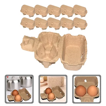 25шт Картонные коробки для хранения яиц Держатели для яиц в Холодильнике Картонные Коробки для бумажной массы Для хранения яиц