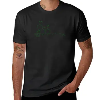 Новая футболка с молекулой ТГК (зеленая), футболки для спортивных фанатов, футболка blondie, быстросохнущая рубашка, мужские футболки