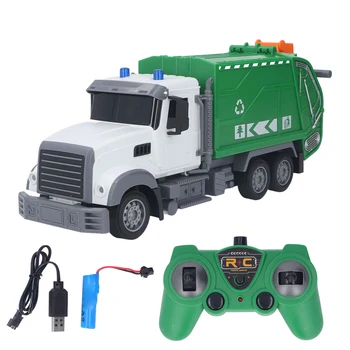 Детский санитарный грузовик, модель автомобиля 2.4 G, радиоуправляемая игрушка для мусора, детский подарок на День рождения