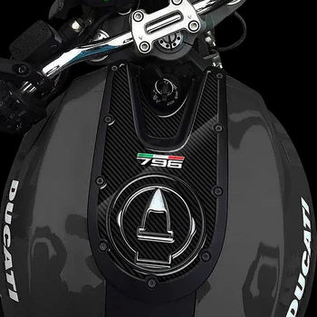 Для Ducati Monster 796 2008-2014 3D Карбоновая наклейка на бензобак мотоцикла, защитная накладка для бака Для Ducati Monster 796 2008-2014 3D Карбоновая наклейка на бензобак мотоцикла, защитная накладка для бака 1