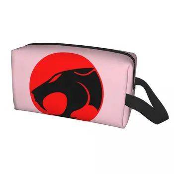 Косметичка для женщин из мультфильма Аниме Thundercats, косметический органайзер для путешествий, милые сумки для хранения туалетных принадлежностей