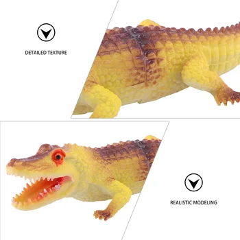 Имитационная модель Крокодила, познавательные игрушки для раннего развития, реалистичная фигурка животного Аллигатора, Развивающая игрушка-Рептилия Имитационная модель Крокодила, познавательные игрушки для раннего развития, реалистичная фигурка животного Аллигатора, Развивающая игрушка-Рептилия 1