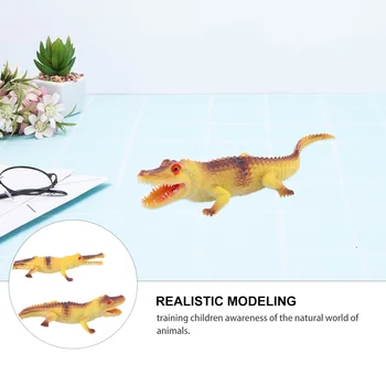 Имитационная модель Крокодила, познавательные игрушки для раннего развития, реалистичная фигурка животного Аллигатора, Развивающая игрушка-Рептилия Имитационная модель Крокодила, познавательные игрушки для раннего развития, реалистичная фигурка животного Аллигатора, Развивающая игрушка-Рептилия 4