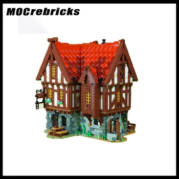 Серия Street View Architecture Medieval House MOC-72838 Строительный блок, коллекция моделей 