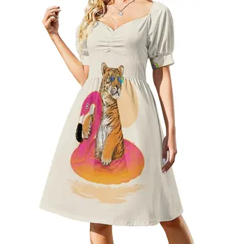 Chillin, платье Flamingo Tiger, женская летняя юбка, бандажное платье Chillin, платье Flamingo Tiger, женская летняя юбка, бандажное платье 0