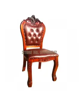 Европейский обеденный стул для ресторана отеля слоновая кость белый стол и стул из массива дерева маджонг макияж семейная трапеза одноместный скандинавский стул