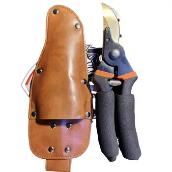 Защитный чехол для ножниц из искусственной кожи премиум-класса, подвешиваемый на поясе, чехол для садовых ножниц, чехол для профессиональных ножниц для обрезки