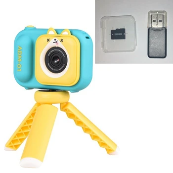 Обучающая мини-цифровая камера 40GE для детей с разрешением 4800 Вт Пикселей, карта памяти 32 ГБ, праздничный подарок