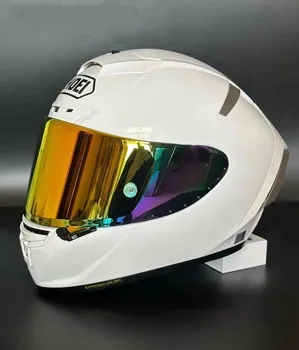 Шлем SHOEI X14 Жемчужно-белый шлем полнолицевой гоночный мотоциклетный шлем Casco De Motocicle ECE