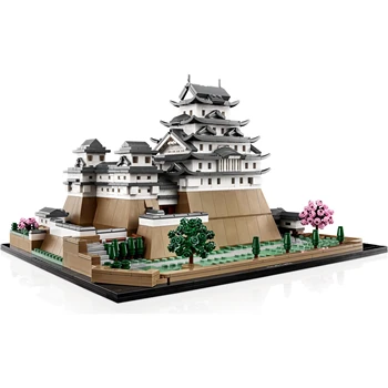 Архитектурная серия Замок Химедзи Совместимый 21060 Строительные блоки Кирпичи Великая Пирамида в Гизе Набор Игрушек для детей