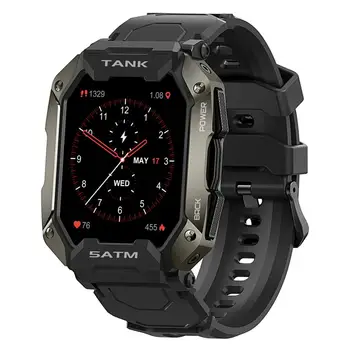 Умные наручные часы KOSPET TANK M1, пульсометр IP69K, водонепроницаемые модные спортивные прочные смарт-часы для улицы