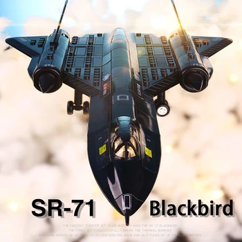 Разведывательный самолет ВВС США SR-71 Blackbird, строительный блок, модель военного истребителя, Сборка кирпичей, Игрушки для детских подарков