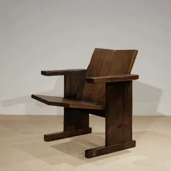 Кресло ESG из старого дерева ручной работы, кресло для гостиной, диван Easy Wabi Sabi MCM Furniture
