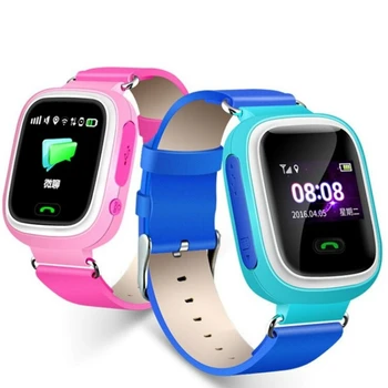 Позиционирование телефона с GPS, модные детские часы с цветным сенсорным экраном 1,22 дюйма, смарт-часы WIFI SOS