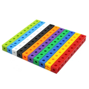 100 шт. Строительные блоки, игрушки, детские развивающие математические кубики, обучающий детский сад для мальчика, подарок на день рождения для девочки
