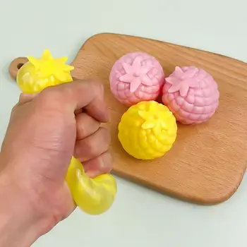Украшение, очаровательная декомпрессионная игрушка с шариком для выжимания фруктов, Декоративный реквизит