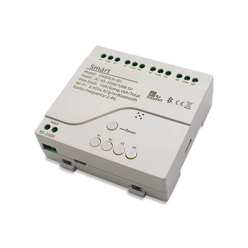 Для пульта дистанционного управления eWeLink 85-220 В 4-канальный модуль Smart WIFI Timing Switch, приложение для мобильного телефона, переключатель лампы