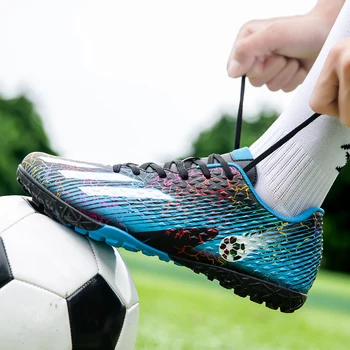 Футбольные бутсы для мальчиков, детские домашние бутсы, травяные кроссовки для девочек, спортивная обувь для тренировок на открытом воздухе, детская футбольная обувь