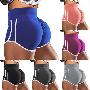 Женские шорты для фитнеса и йоги с высокой талией, женские шорты для танцевального волейбола, поднимающие бедра