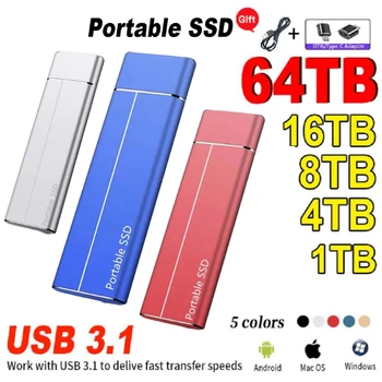 8 ТБ 16 ТБ SSD 32 Т 64 ТБ Внутренний Твердотельный Накопитель Sata3 2,5 4 ТБ 2 ТБ 1 ТБ Внешний Жесткий Диск USB3.1 Мобильные Жесткие Диски Для ноутбуков