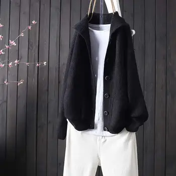 Женский свитер с V-образным вырезом, черный кардиган, вязаные топы для высокой женщины, Бесплатная доставка, Трикотажная блузка в корейском стиле, дешевая одежда